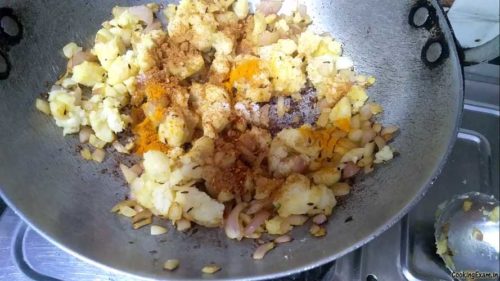 potato onion in kadahi